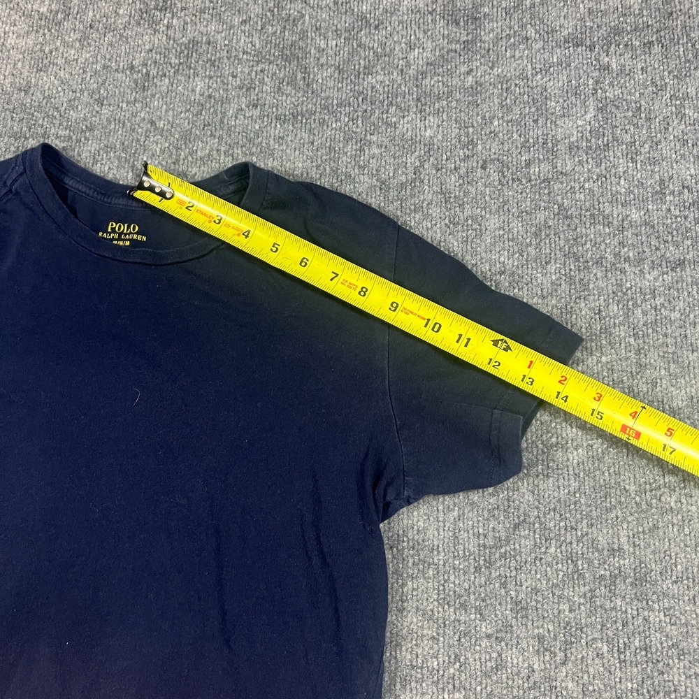 Polo Ralph Lauren T Shirt Boys Medium Blue Slim Fit Short Sleeve Cotton Lot Of 2 - Picture 8 of 11